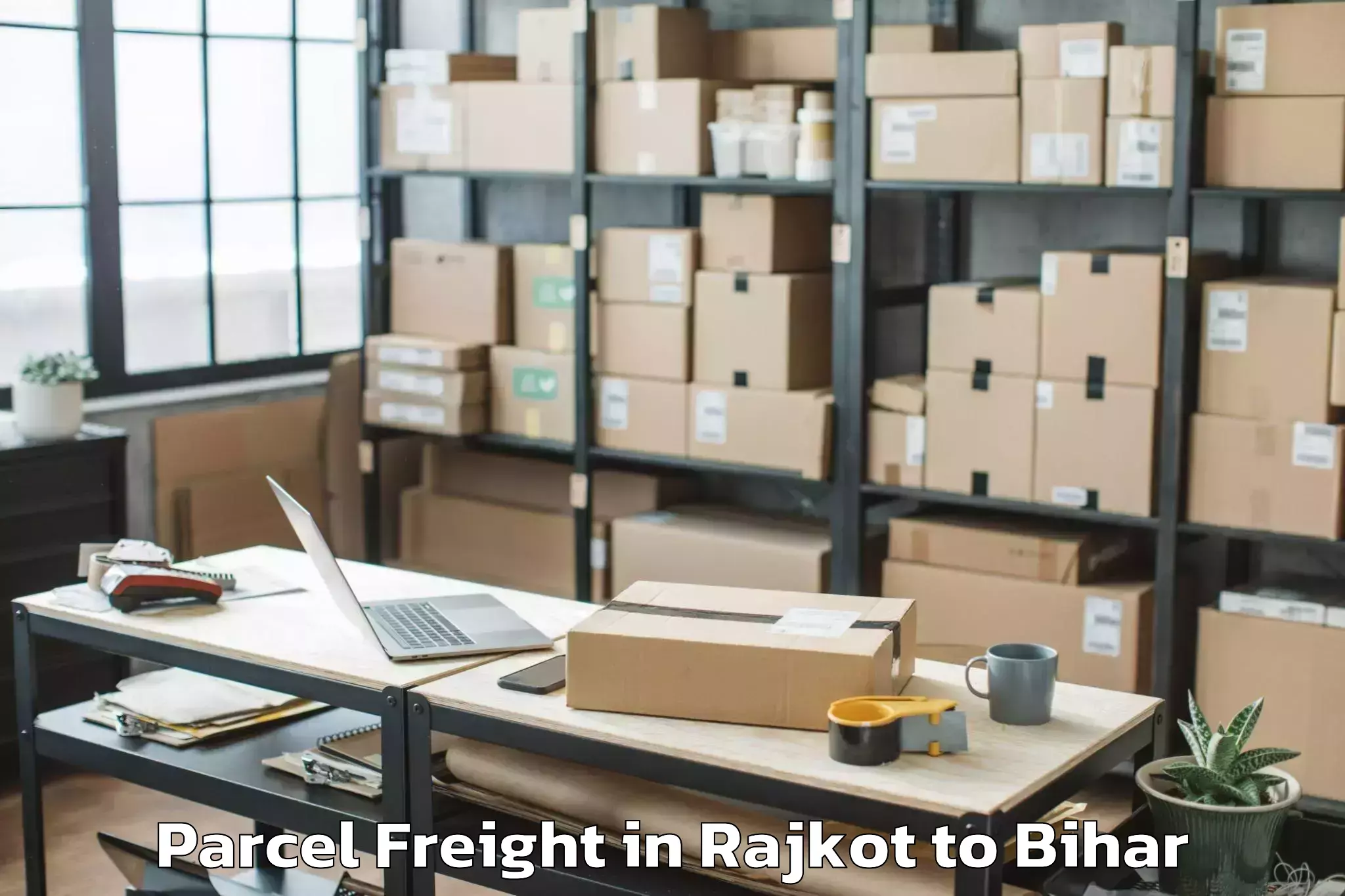 Top Rajkot to Dholi Moroul Parcel Freight Available